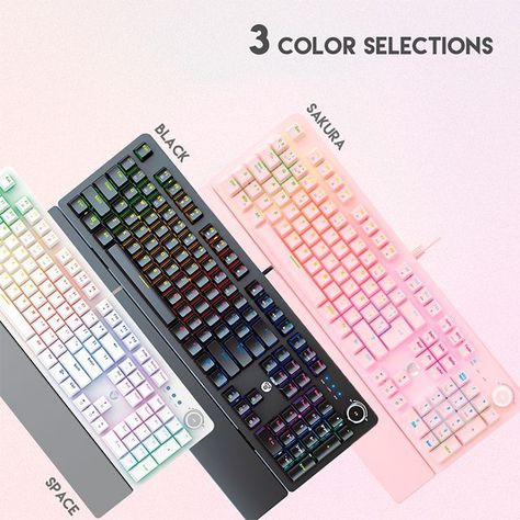 Teclado mecánico gamer Fantech MAXPOWER RGB MK853 en español-3