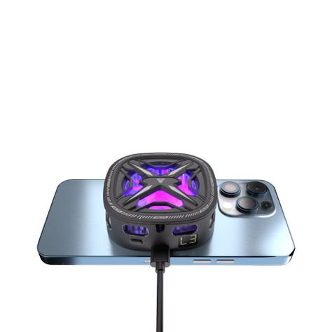 refrigeración de teléfono Fantech PCM10 Gletser MAX RGB cooler celular gamer-1