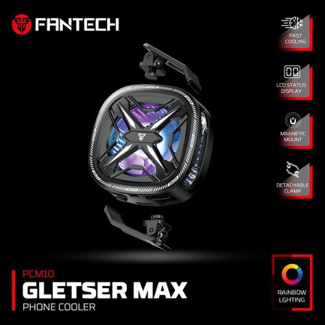 refrigeración de teléfono Fantech PCM10 Gletser MAX RGB cooler celular gamer-7