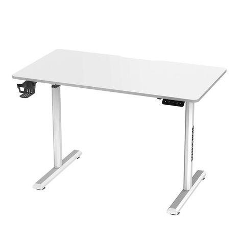 Escritorio mecánico con motor de elevación Fantech WorkStation WS311 Blanco perla-0