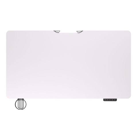 Escritorio mecánico con motor de elevación Fantech WorkStation WS311 Blanco perla-2