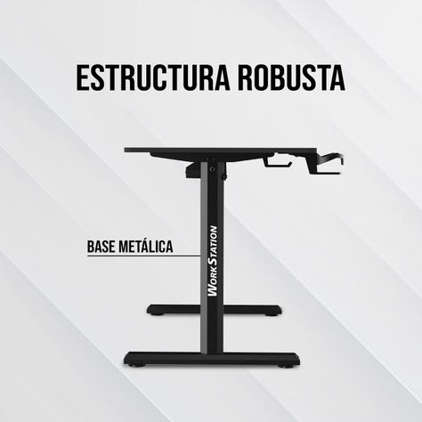 Escritorio mecánico con motor de elevación Fantech WorkStation WS311 Blanco perla-3