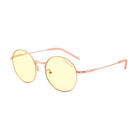 Lentes lectura y PC Con filtro azul Gunnar Ellipse Rose Gold Amber 65% Filtro luz azul-0