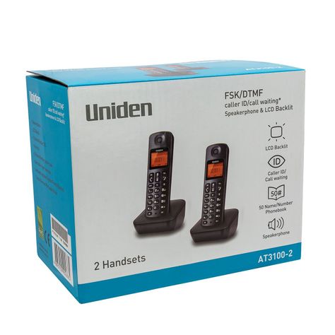 Telefono Inalambrico AT3100-2 Uniden Duo Con Alta Voz-4