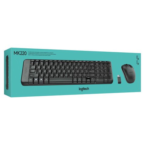 Kit de Teclado y Mouse Logitech MK220-3