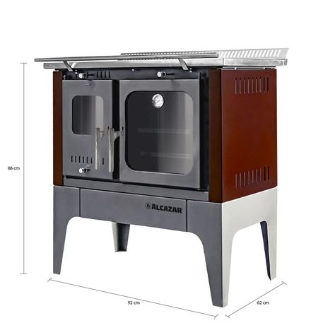 Cocina a Leña Alcazar Europea S900 Burdeo-2