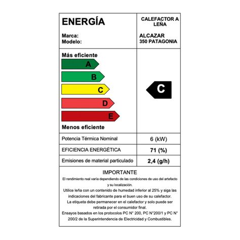 Estufa a Leña Patagonia 350 Alcazar-7