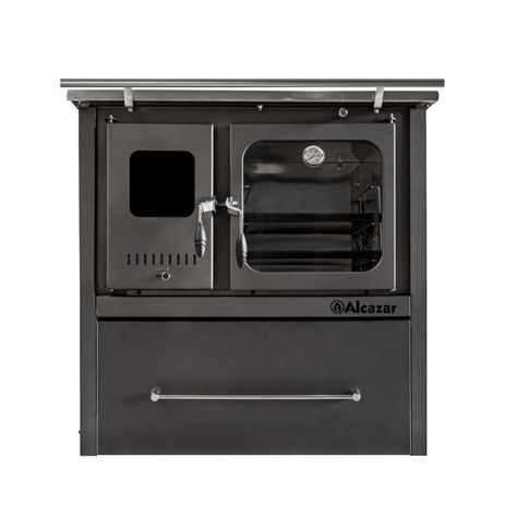 Cocina a Leña Alcazar Europea M90 Gris-1