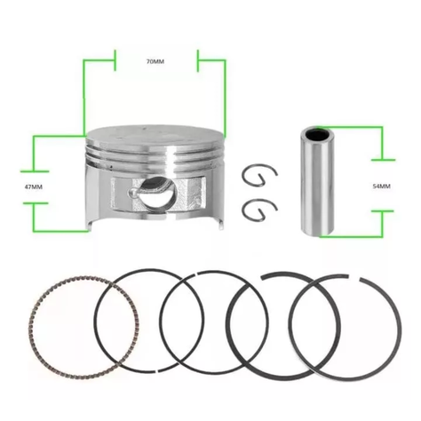 Kit De Pistón Y Anillos Para Motor Honda Gx220 75hp-1