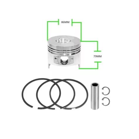 Kit Pistón Y Anillos Para Motor 186f-1