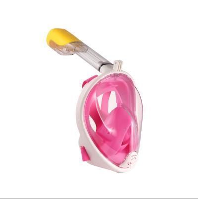 Mascara Snorkel de Buceo con Base para Cámaras- Rosado-0