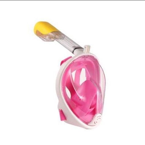 Mascara Snorkel de Buceo con Base para Cámaras- Rosado-1