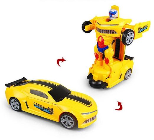 Auto Robot Transformers Con Luz, Sonido y Movimiento-6