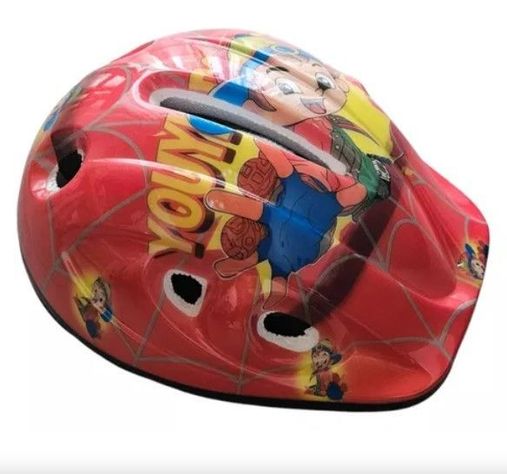 Kit de Protección para Niños Casco + Protecciones Bicicleta -  Rojo-2