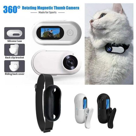 Cámara Deportiva para Mascotas y Acción con Collar HD A100 -2
