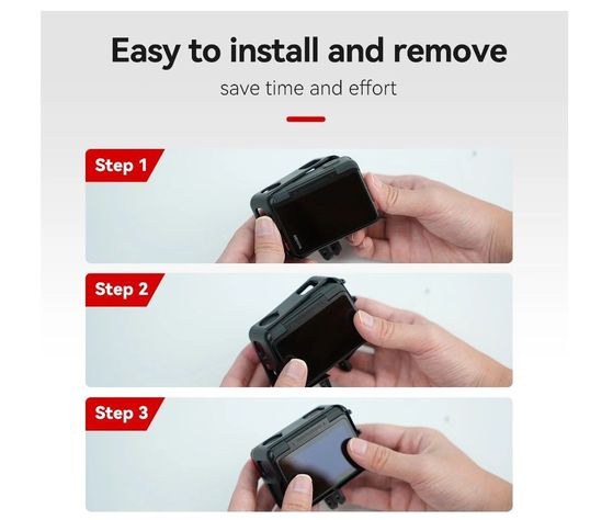 Carcasa Abierta o Frame para Insta360 Ace - Telesin-5