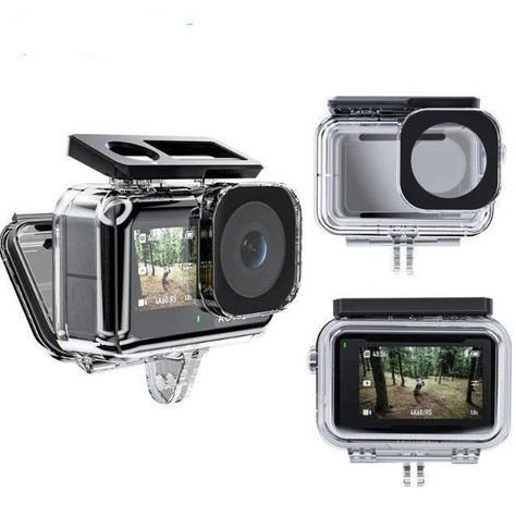 Carcasa Sumergible Compatible Para Dji Osmo Action 3 / 4 / 5 Pro Telesin-0