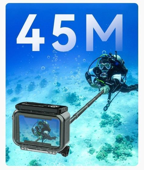 Carcasa Sumergible Compatible Para Dji Osmo Action 3 / 4 / 5 Pro Telesin-3