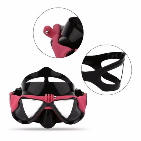Lentes de Snorkel para cámara deportiva Rojo-1