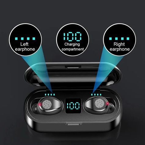 Audífonos Inalámbricos Recargables Bluetooth AKS-T20 F9-3