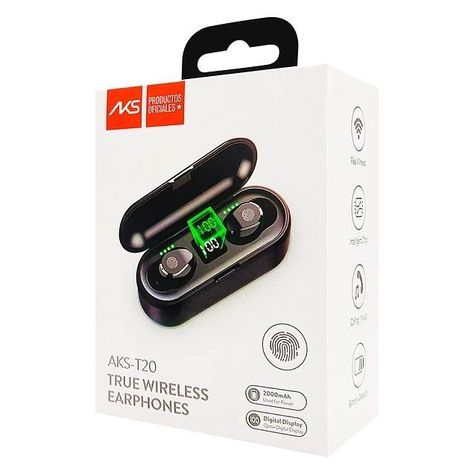 Audífonos Inalámbricos Recargables Bluetooth AKS-T20 F9-1