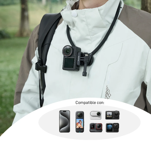 Soporte Cuello Magnetico para Cámaras Gopro u otras 2.0 - Telesin-5