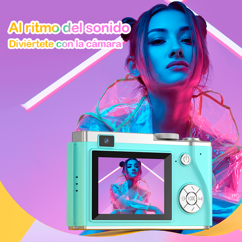 Cámara Retro Moda Digital 4K 64MP 16X para Niños y Adultos-4