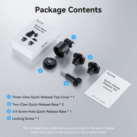 Adaptador Magnético para Camaras Gopro, DJI Osmo y Otras-3