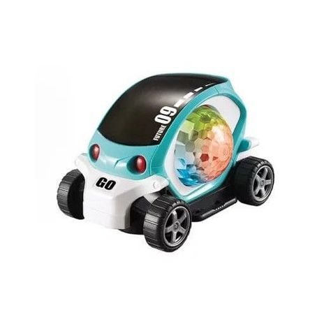 Auto loco Luces y sonido Celeste-0