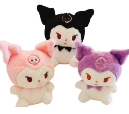 Peluche Kuromi 25 cm - Estilo Kawaii para Fans de Anime-0
