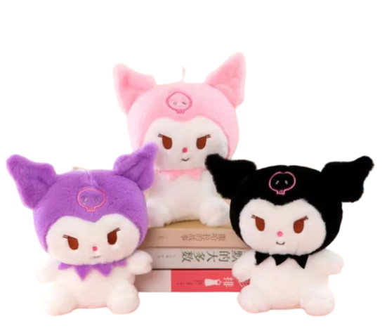Peluche Kuromi 25 cm - Estilo Kawaii para Fans de Anime-1