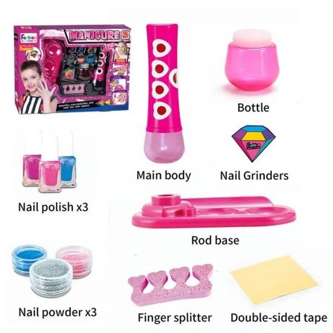 Set de Manicure para Decoración de Uñas para niñas-2