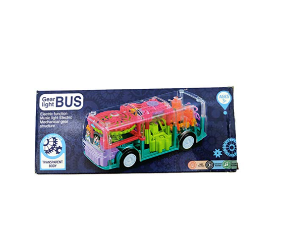 Bus Transparente de Engranaje con Luz y Sonido-0