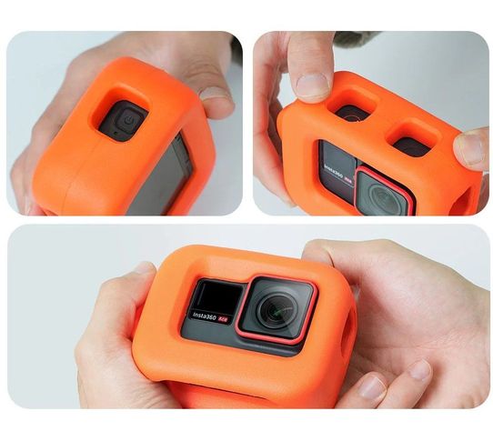 Funda Flotante Naranja para Insta360 Ace - Ace pro - Telesin-2