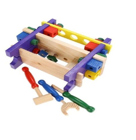Banco De Herramientas De Madera Juguete Para Niños-2