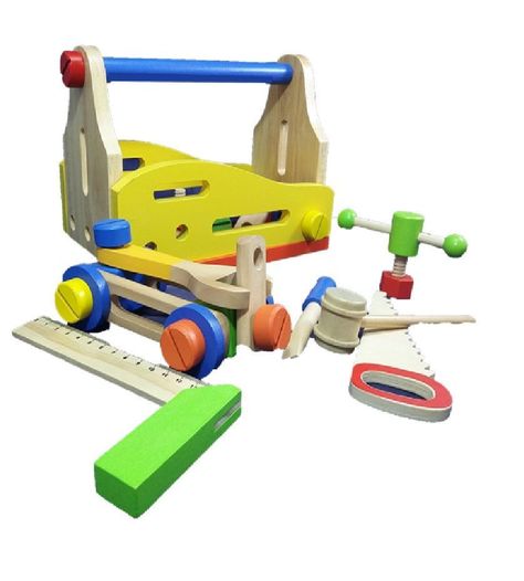 Canasto de Herramientas Multifuncional Didáctico en Madera-1