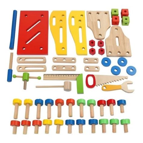 Canasto de Herramientas Multifuncional Didáctico en Madera-3