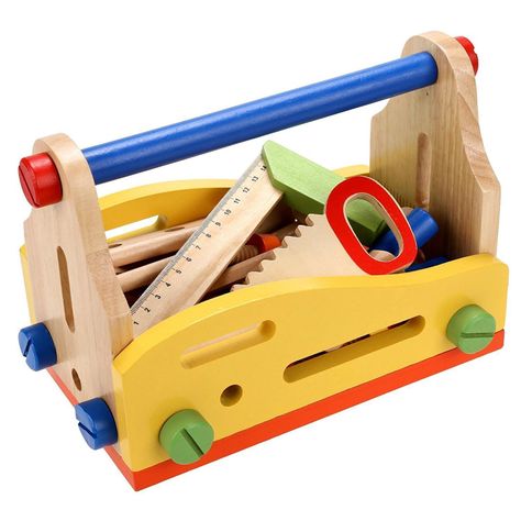 Canasto de Herramientas Multifuncional Didáctico en Madera-0