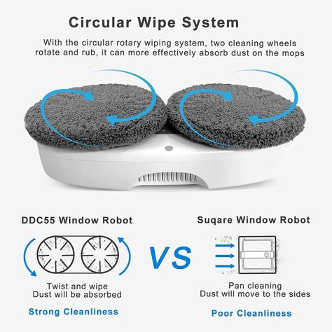 XIAOMI HUTT Robot limpiador de Vidrio HUTT DDC5 NEGRO-3