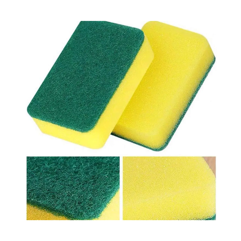 Esponjas Cocina Lavavajillas Juego De 12 Esponjas Verde-1