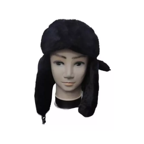 Gorro Ruso Unisex Cálido De Lona Invierno Modo Aviador-1