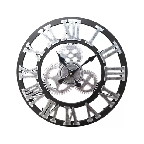 Reloj De Pared Números Romanos Espalda Abierta Elegante-0