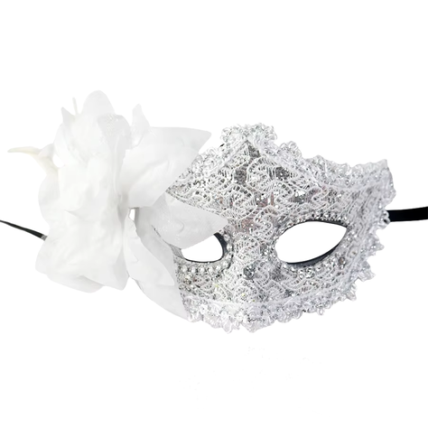 Máscaras Venecianas Para Parejas Antifaz Disfraz Diseño Flor-1