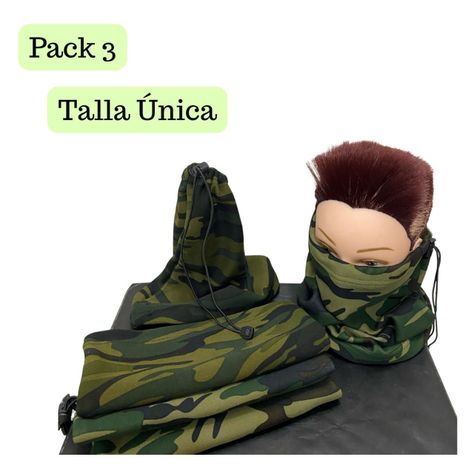 Pack 3 Cuello Polar Camuflaje Invierno Bandana Polar Unisex-1