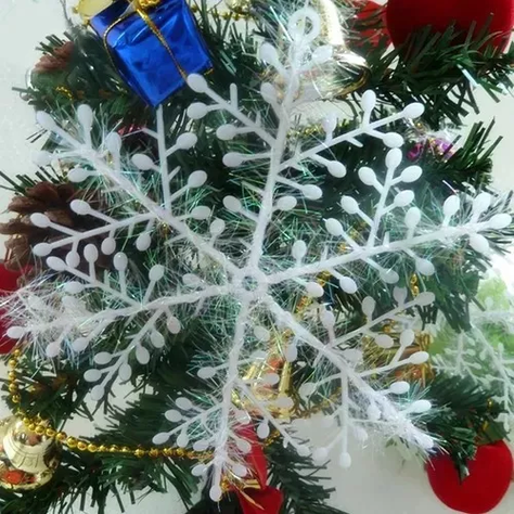 Paquete De Adornos Navideños De Copo De Nieve De 6 Unid-2