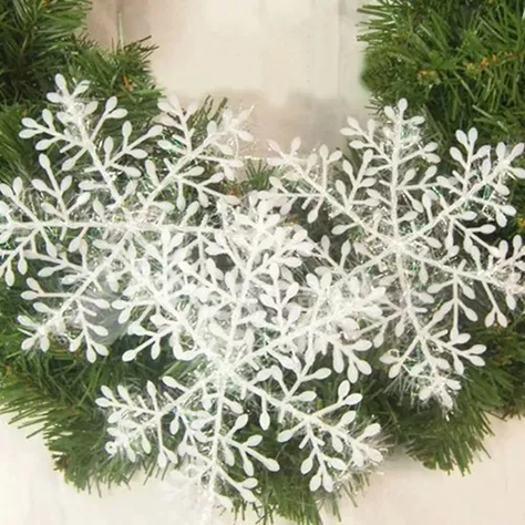 Paquete De Adornos Navideños De Copo De Nieve De 6 Unid-5