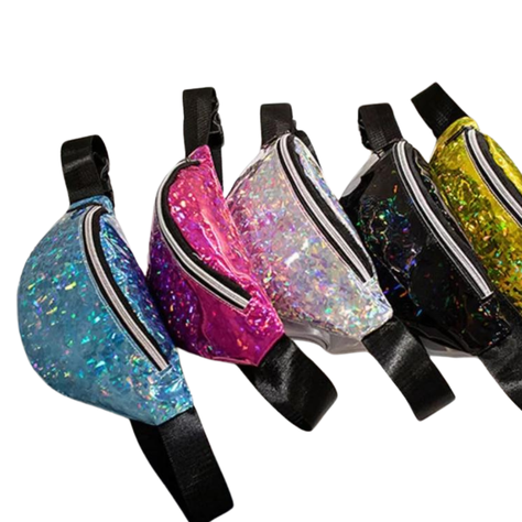 Bolso Koala Banano Holográfico Mujer Riñonera Patente-1