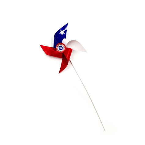 12 Unidades Remolino Bandera Chilena Fiestas Patrias 20 Cm-0