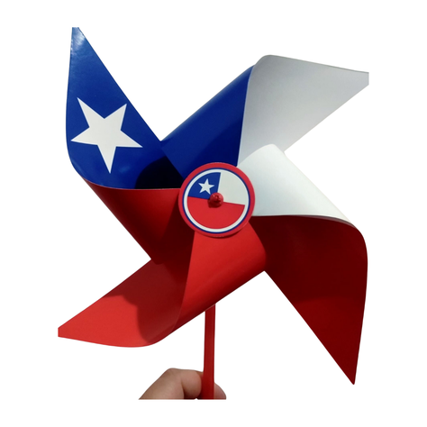 12 Unidades Remolino Bandera Chilena Fiestas Patrias 20 Cm-1