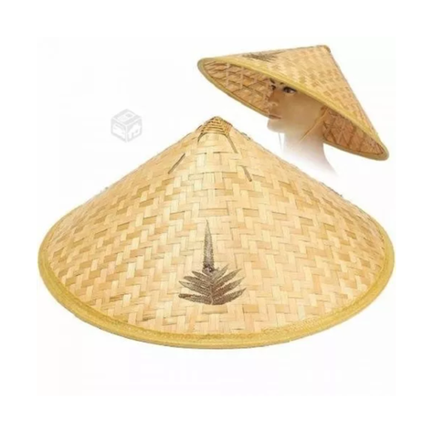 Sombrero Gorro Tradicional Bambú Chino-1